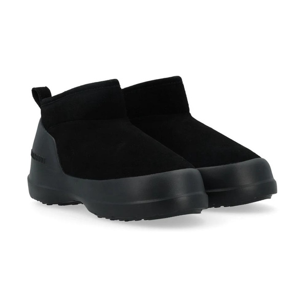 Black Suede Low Boot