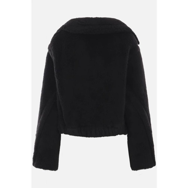 Black Teddy Cropped Coat