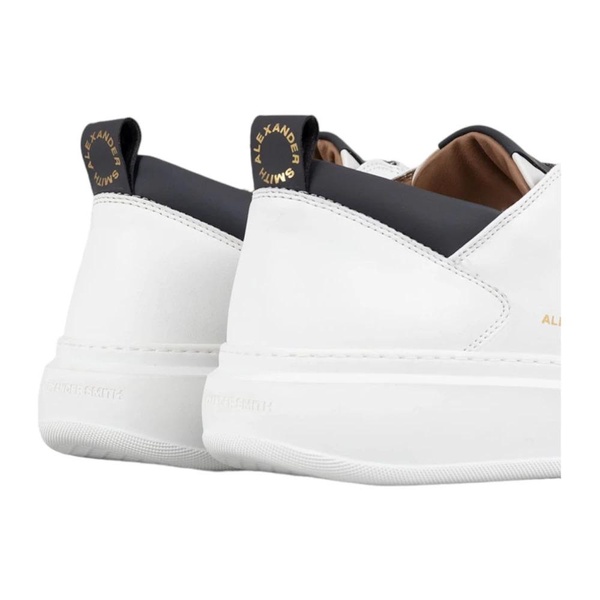 Wembley Leather Sneaker White Dark Grey