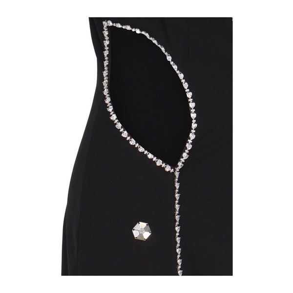 Black Crystal Cut-Out Dress