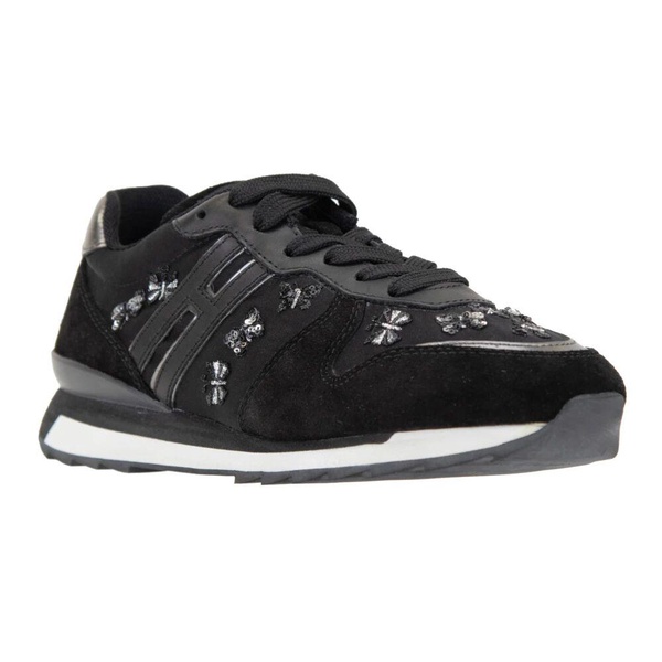 Butterfly Sneakers with Suede Details