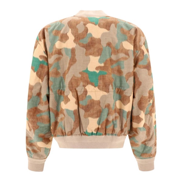 Acne Studios Bomber Jacket With Camouflage Print