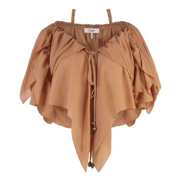 Silk Ruffled Blouse