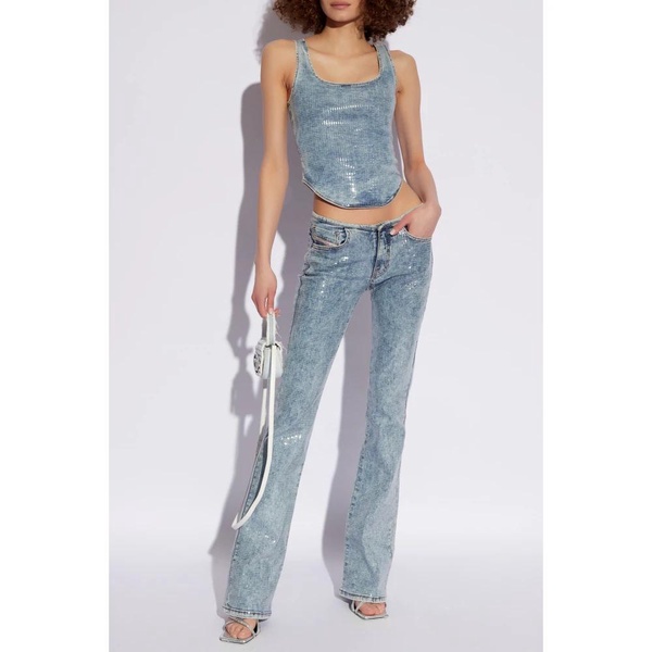 DE-SHI-S cropped denim top
