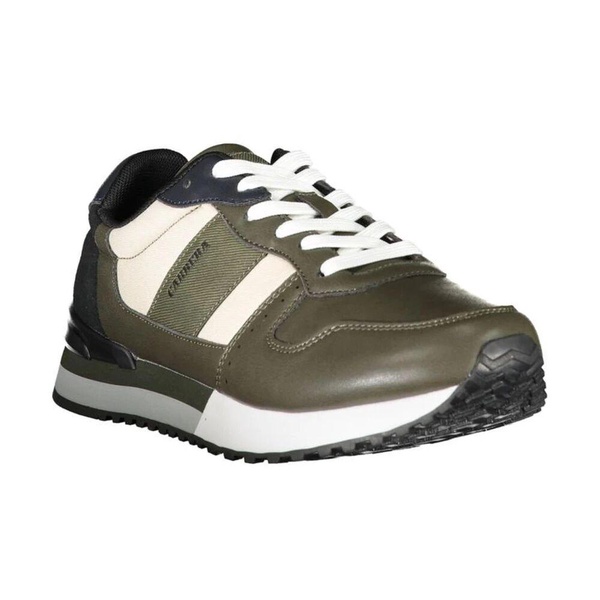 Polyester Sneaker with Laces and Logo Details