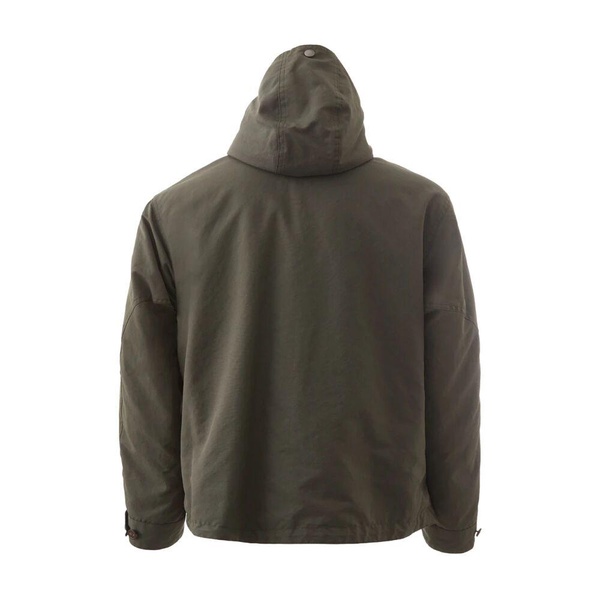 Green Parka with Removable Eco Fur