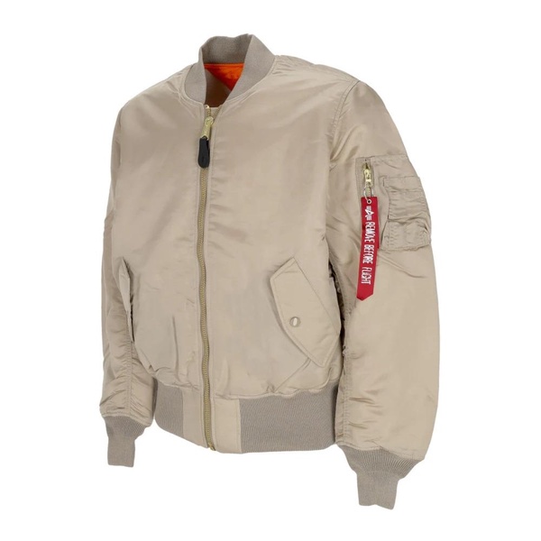 Vintage Reversible Bomber Jacket Sand