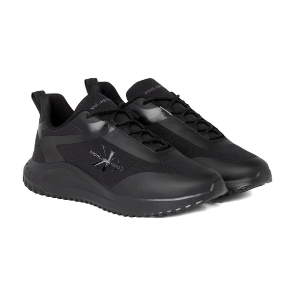 Black Lace Mix Sneakers for Men