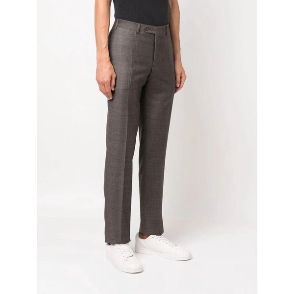 Mid-Rise Straight-Leg Trousers