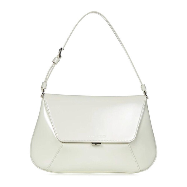 White Bags with Magnetic Closure and Adjustable Shoulder Strap