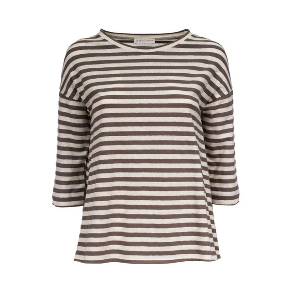 Striped Linen Cotton T-shirt
