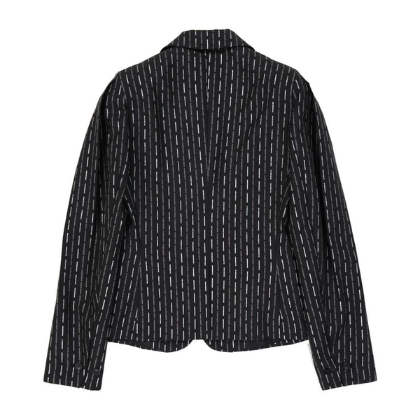 Black Wool Logo Jacket