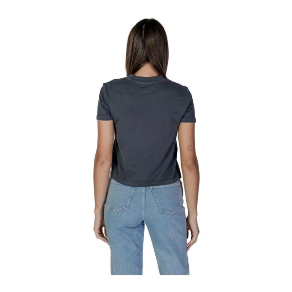 Black Cotton Round Neck T-Shirt