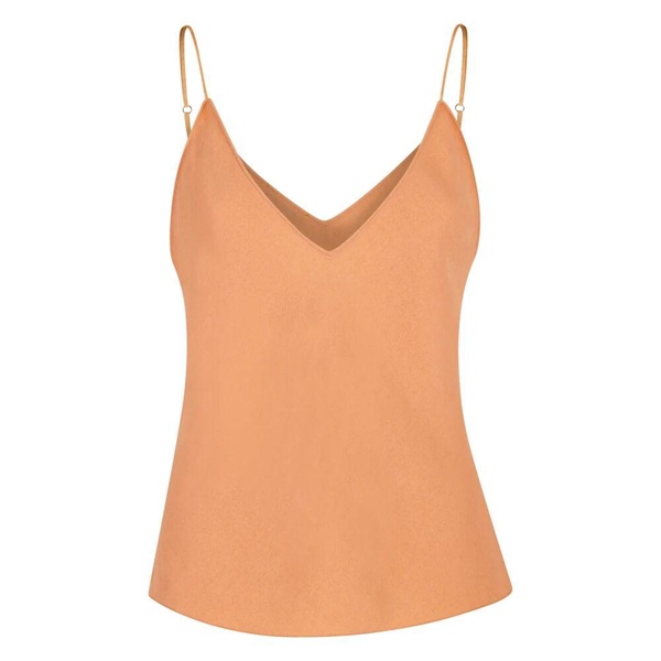 V-Neck Spaghetti Strap Textured Top