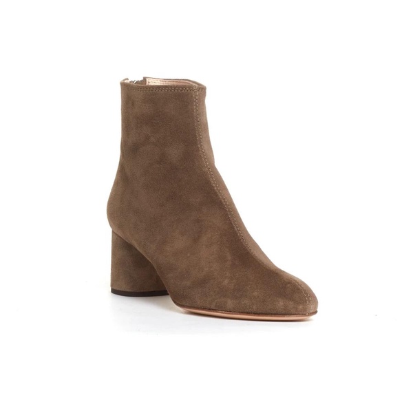 Taupe Suede Ankle Boot 60mm Heel