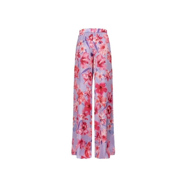 Tropical Flower Print Palazzo Trousers