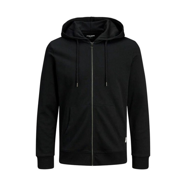 Black Cotton Hoodie Sweater