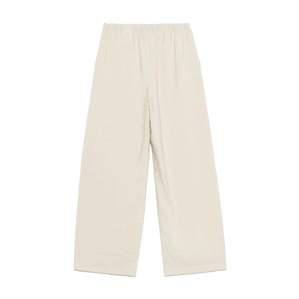 Beige Drawstring Trousers with Pockets