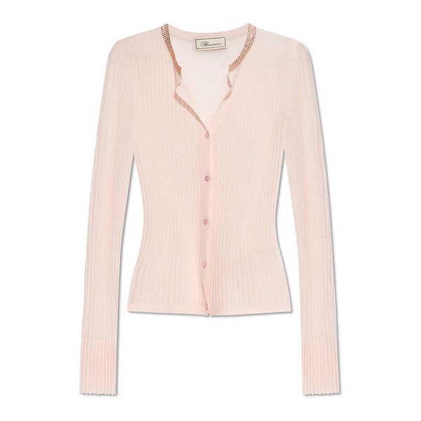 Ribbed cardigan with sequins