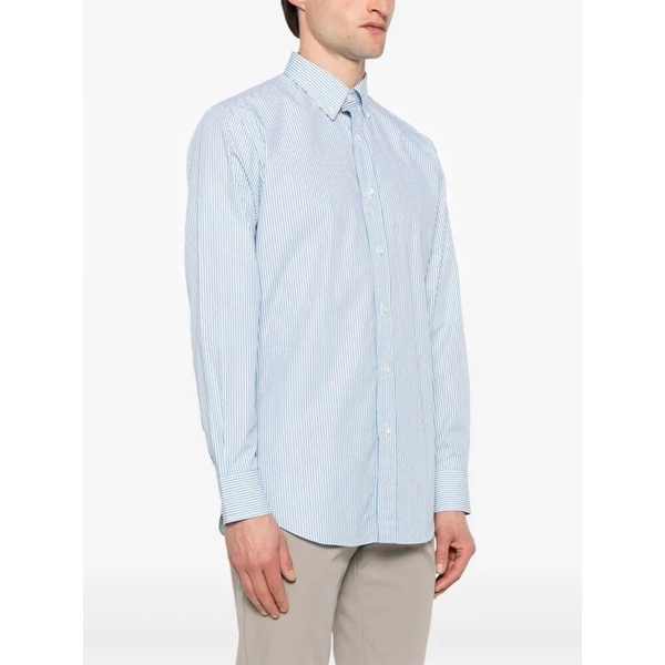 White Button-Up Shirt American Collar