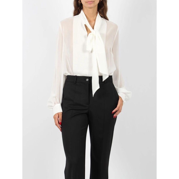 Crepe Effect V-Neck Blouse