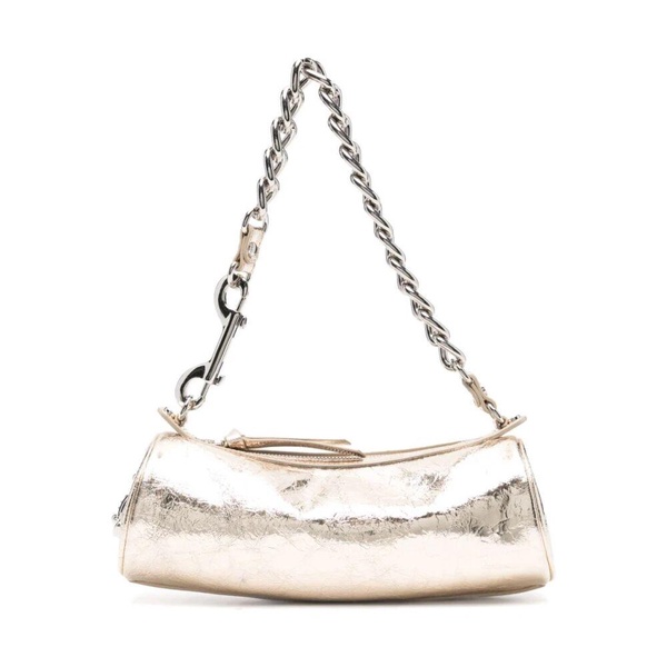 Golden Chain-link Shoulder Bag Orb Detail