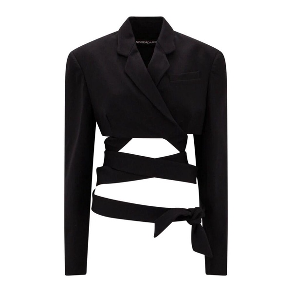 Women Clothing Blazer Black SS23