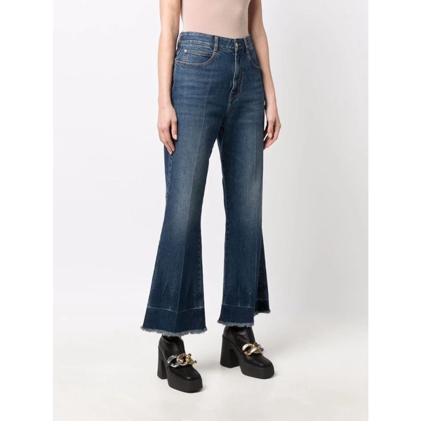 Vintage Denim Crop Flare Jeans