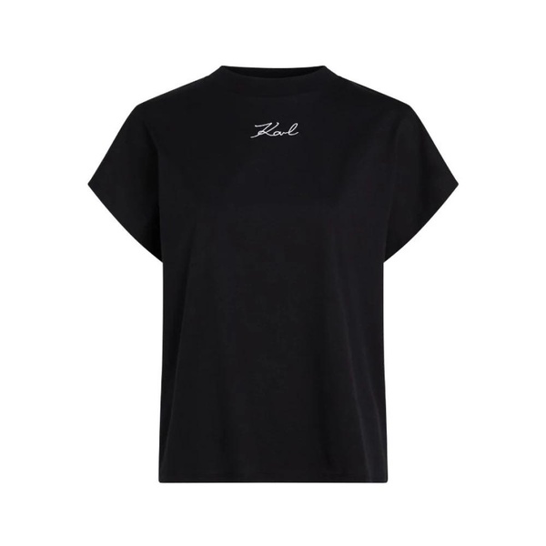 BLACK T-SHIRT WHITE LOGO