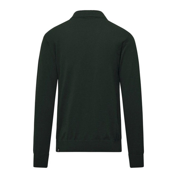 Plain-knit Turtleneck Sweater with Ribbed Neck