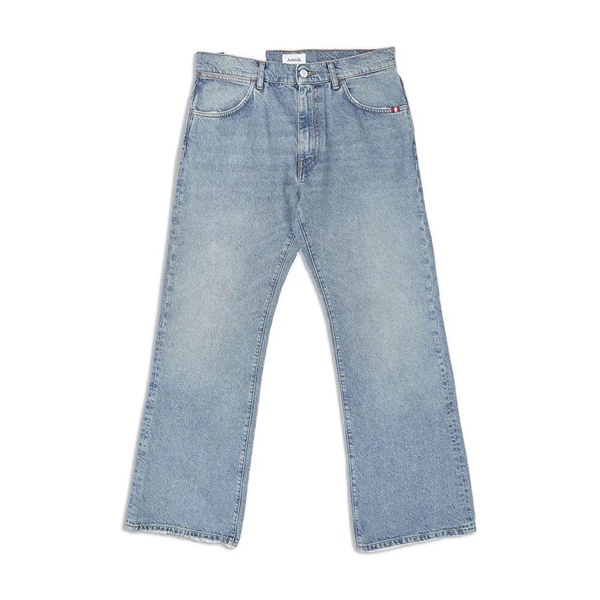 Flare Denim Pants with Pockets