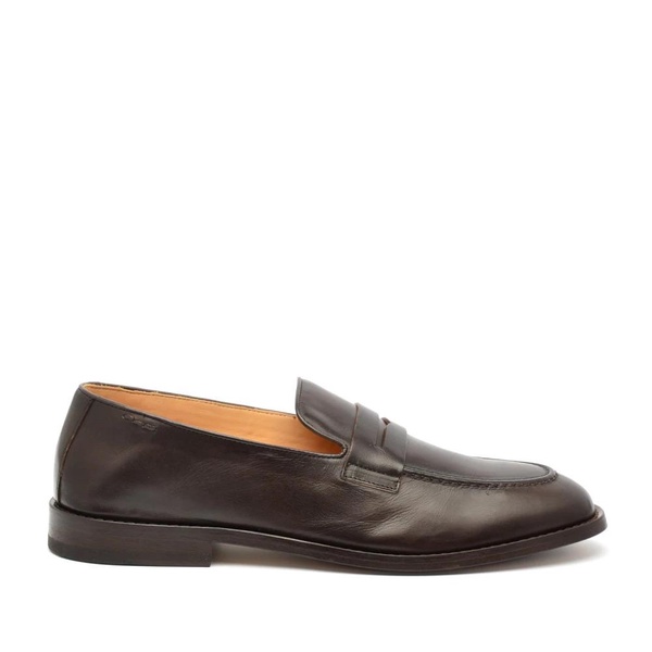 Brown Leather Loafer Shoe