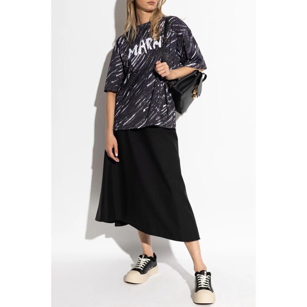 Skirt with Decorative Stitching