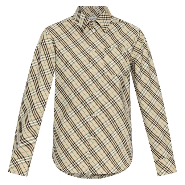 Brown Cotton Shirt for Women