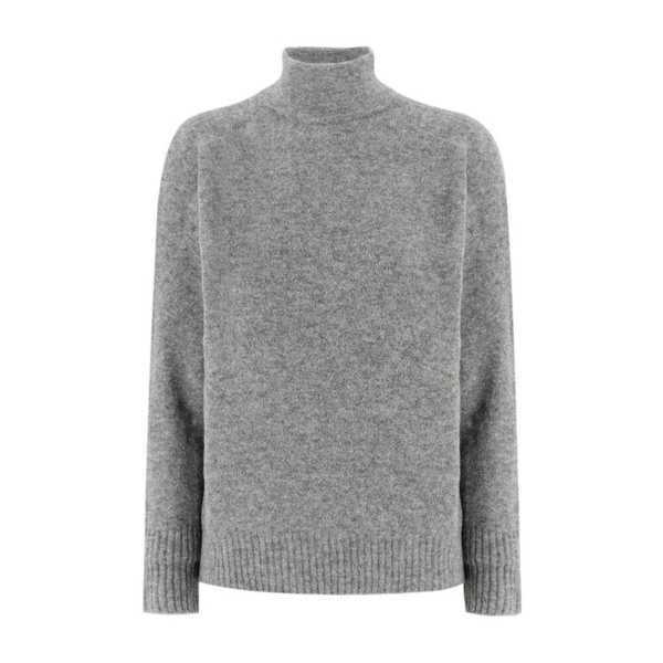 Soft Turtleneck Pullover Ribbed Hem