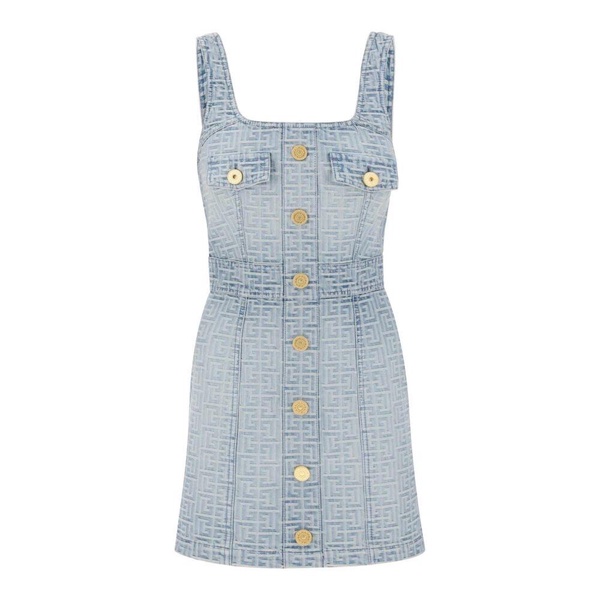 Monogram Denim Mini Dress