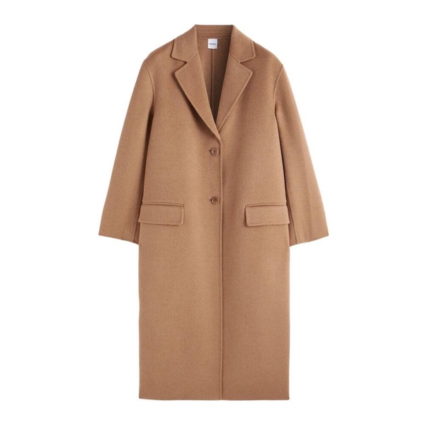 Double Wool Coat with Classic Lapels