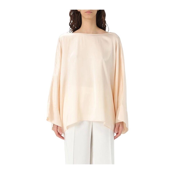 Champagne Boat Neck Blouse