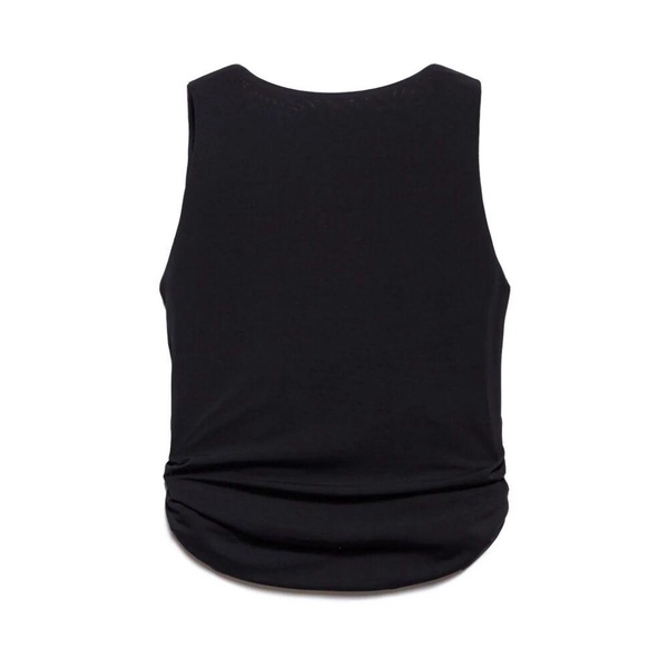 Black V-Neck Demi Top