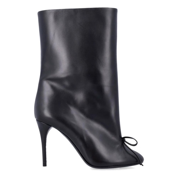 Black Bow Ankle Boots Elegant Style