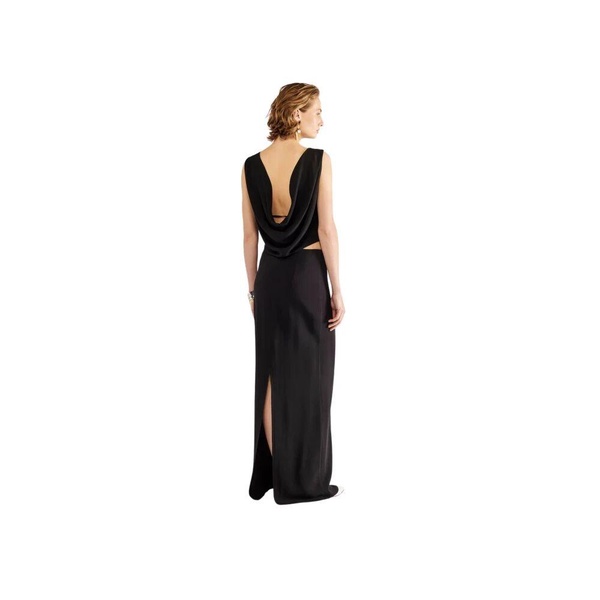 Viscose Vest with Wide Neckline