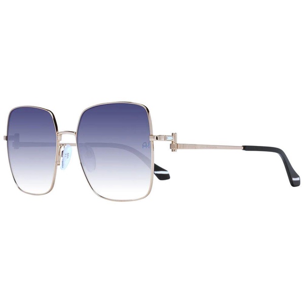 Gold Women Sunglasses Square Blue Gradient