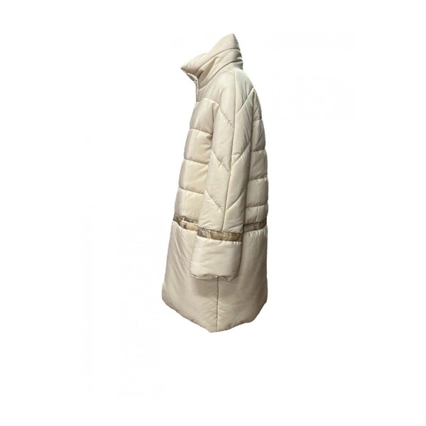 Beige Cotton Puffer and Parka
