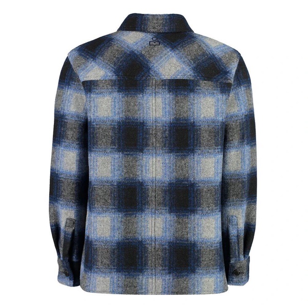 Checked Overshirt with Buttoned Pockets