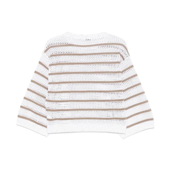 White Sequin Detail Sweater