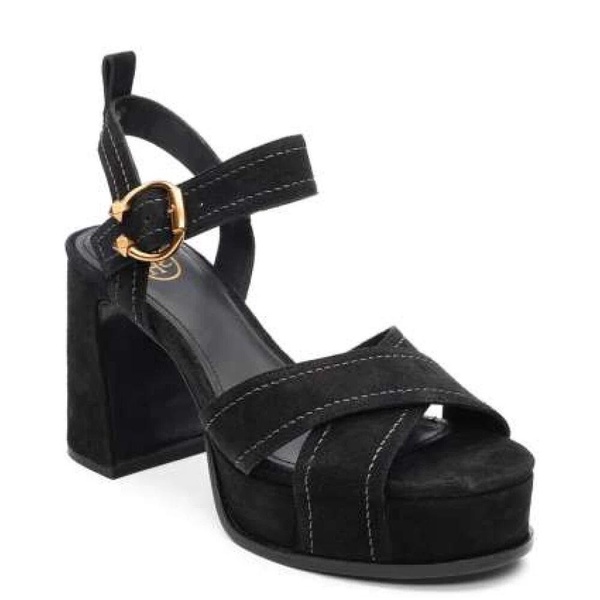 Suede Platform Sandals