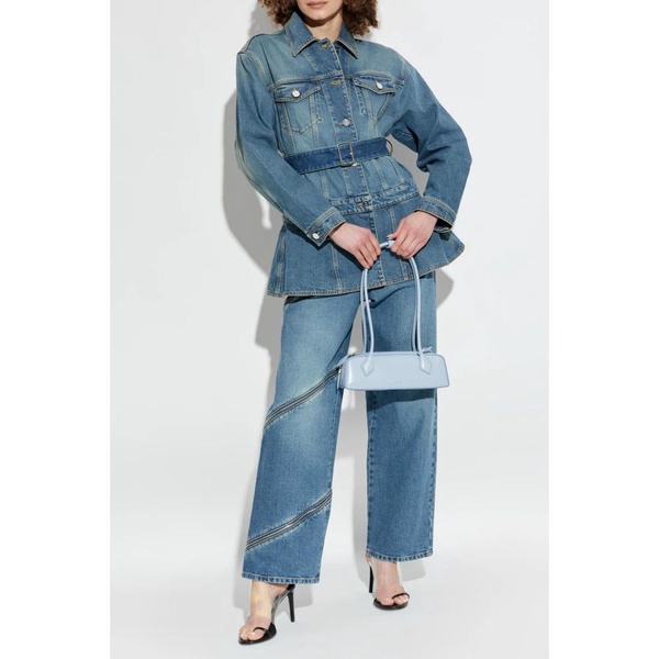 Jeans with decorative zipper