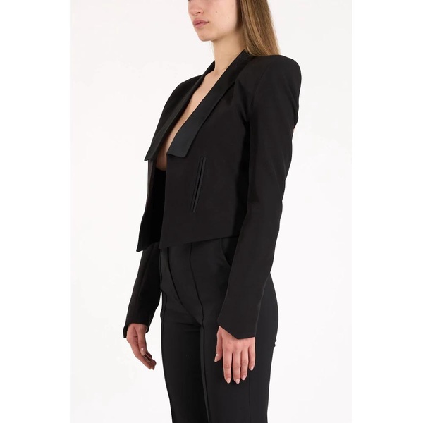 Cropped shiny jacket with pockets