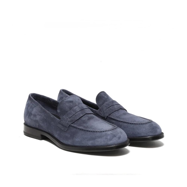 Blue Suede Loafer Shoes