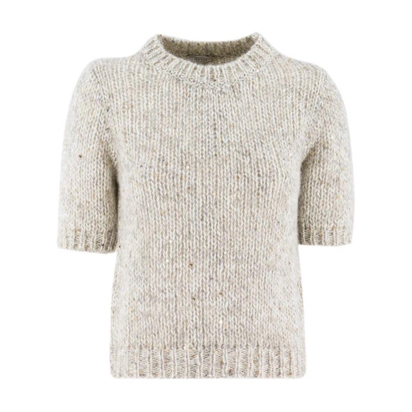 Sequin Crew Neck Sweater